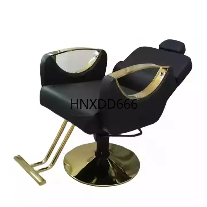 

Hot Selling Hair Salon Furniture Reclining Barber Chair Adjustable Golden Barber Chair Beauty Salon Factory