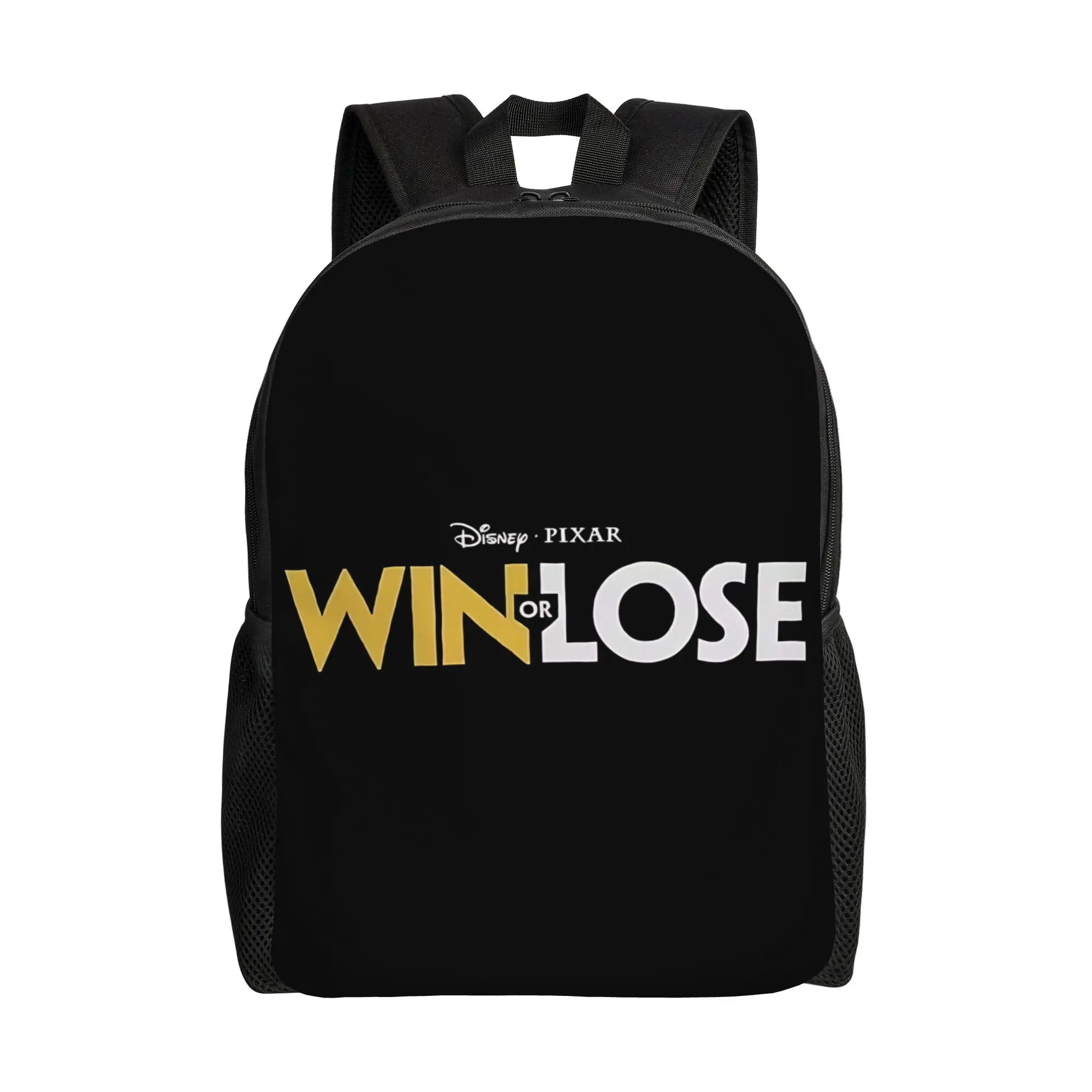 

1PC Backpack Win Or Lose Cartoon Daypack LOGO Adjustable Strap Hiking Large Capacity Rucksack