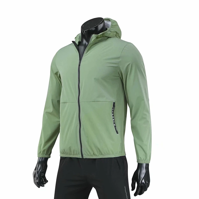 

Fashion Running Jacket Long Sleeve Zipper Sports Hoodies Training Clothing Compression Men Gym Jogging Fitness Tops