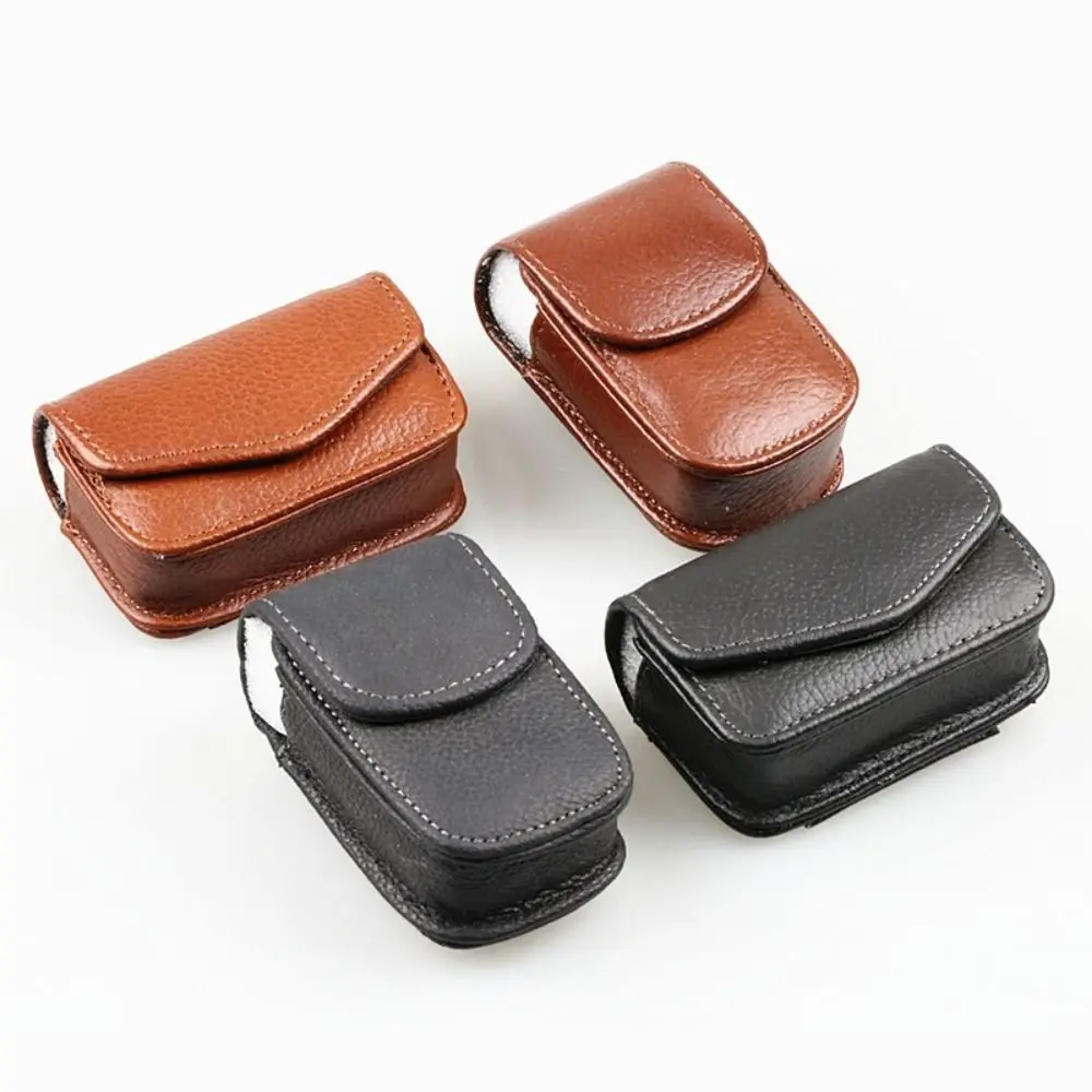 

Men PU Eyewear Case Folding Glasses Belt Wearable Glasses Case Storage Box