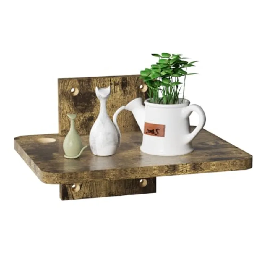 

Floating TV Shelf, 1 Tier Projector Shelf for DVD Player, Routers, Game Console, Cable Boxes, Living Room Decor Accessories, Wa