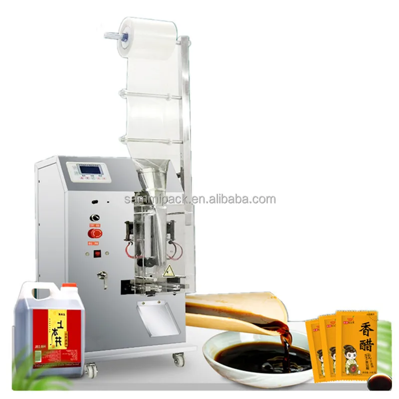 Automatic liquid filling machine milk oil soy sauce vinegar packaging machine fruit juice red wine packing machine