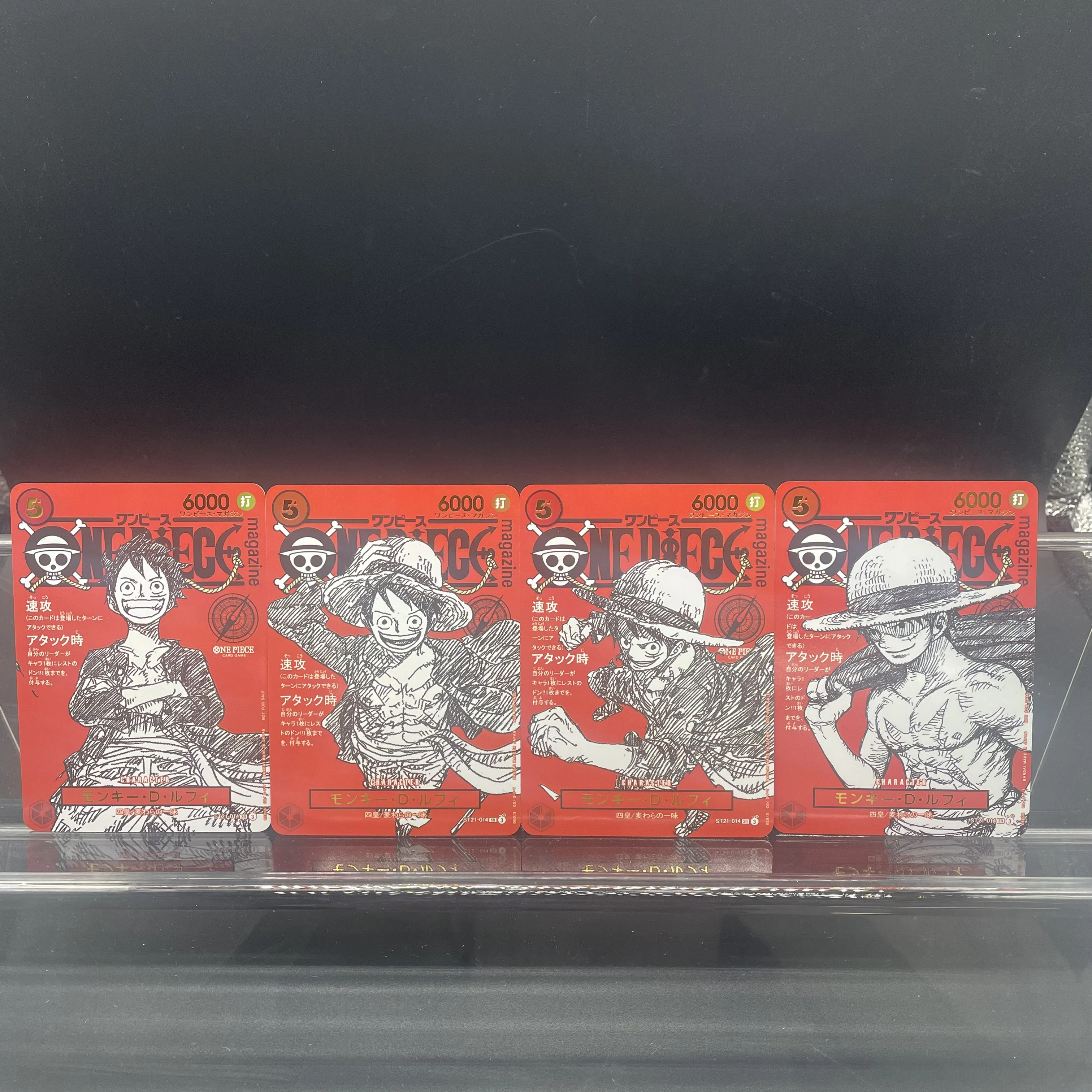 4 قطعة/المجموعة DIY ذاتية الصنع OPCG القش قبعة القراصنة القرد د. لوفي مجلة التعاونية الحصرية بطاقات مذهب النص جامع هدية