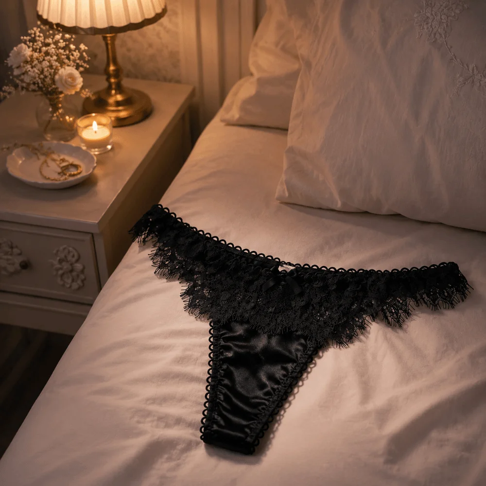 Fashion Romantic Lace Thongs T-back Hollow Out Lace Mesh Panties Patchwork Low-waist Underwear for Women Women