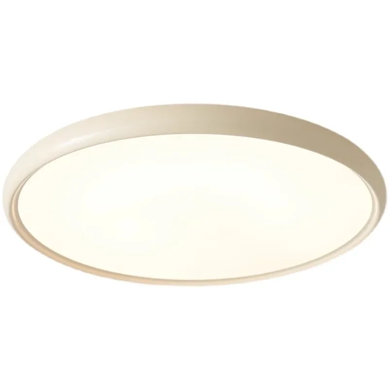 

Ultra-thin round ceiling lamp, cream wind, simple, modern bedroom, eye protection lamp