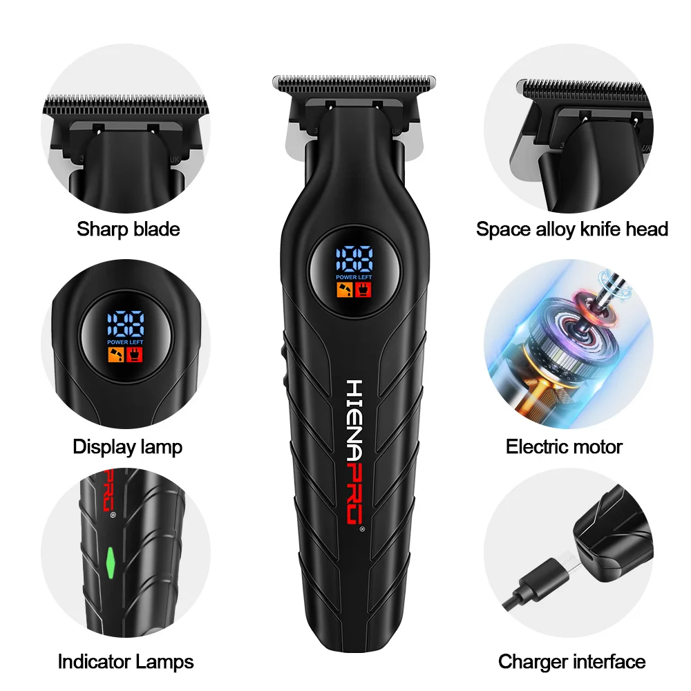 

Electric Hair Clipper Seamless Trimmer Rechargeable Cordless Hair Clipper Professional Trimming Tool Men's Beard Trimmer