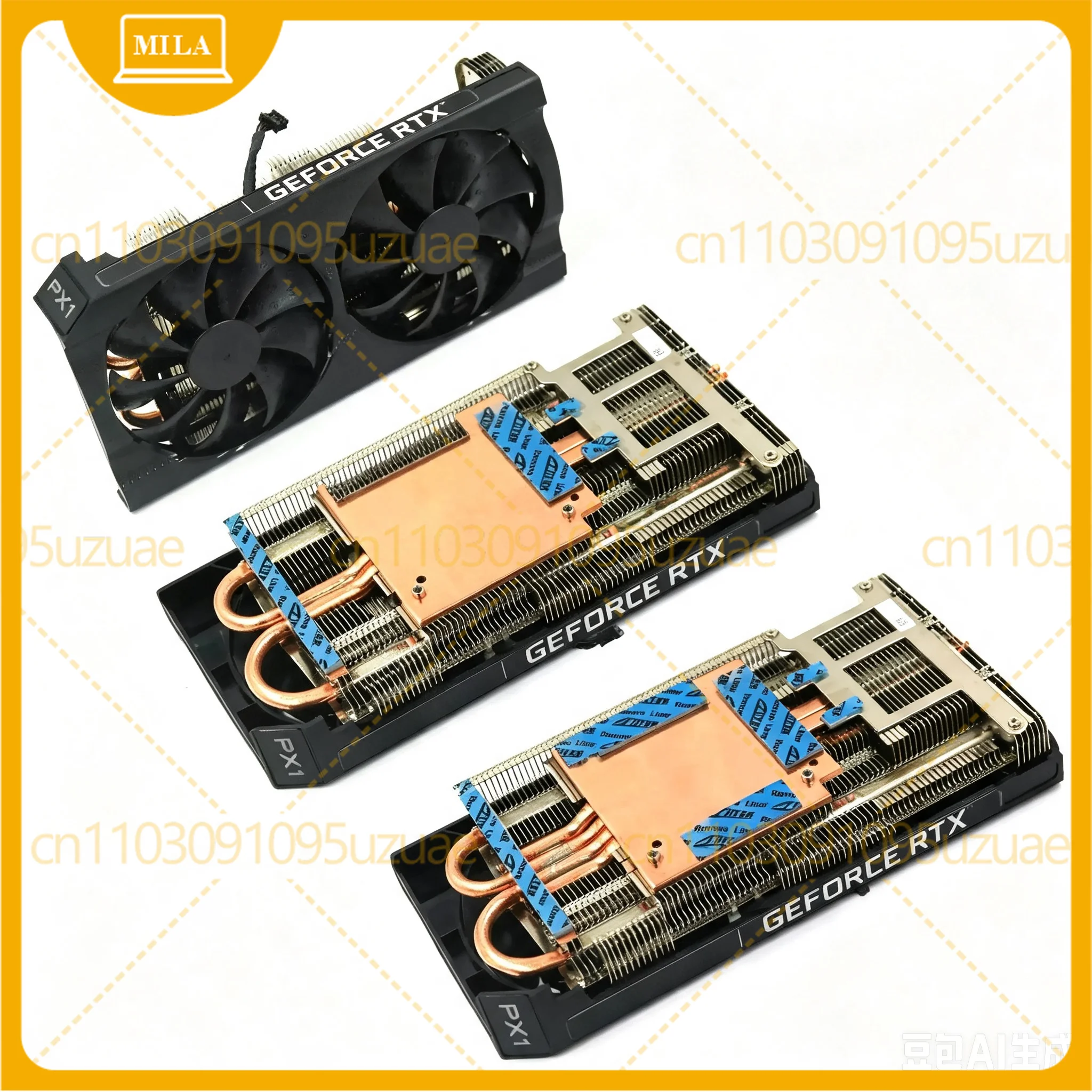 Public Version RTX3050 3060 3060Ti A4000 Modified GPU Cooler 54.5×54.5mm Mounting Hole Spacing Replacement Parts