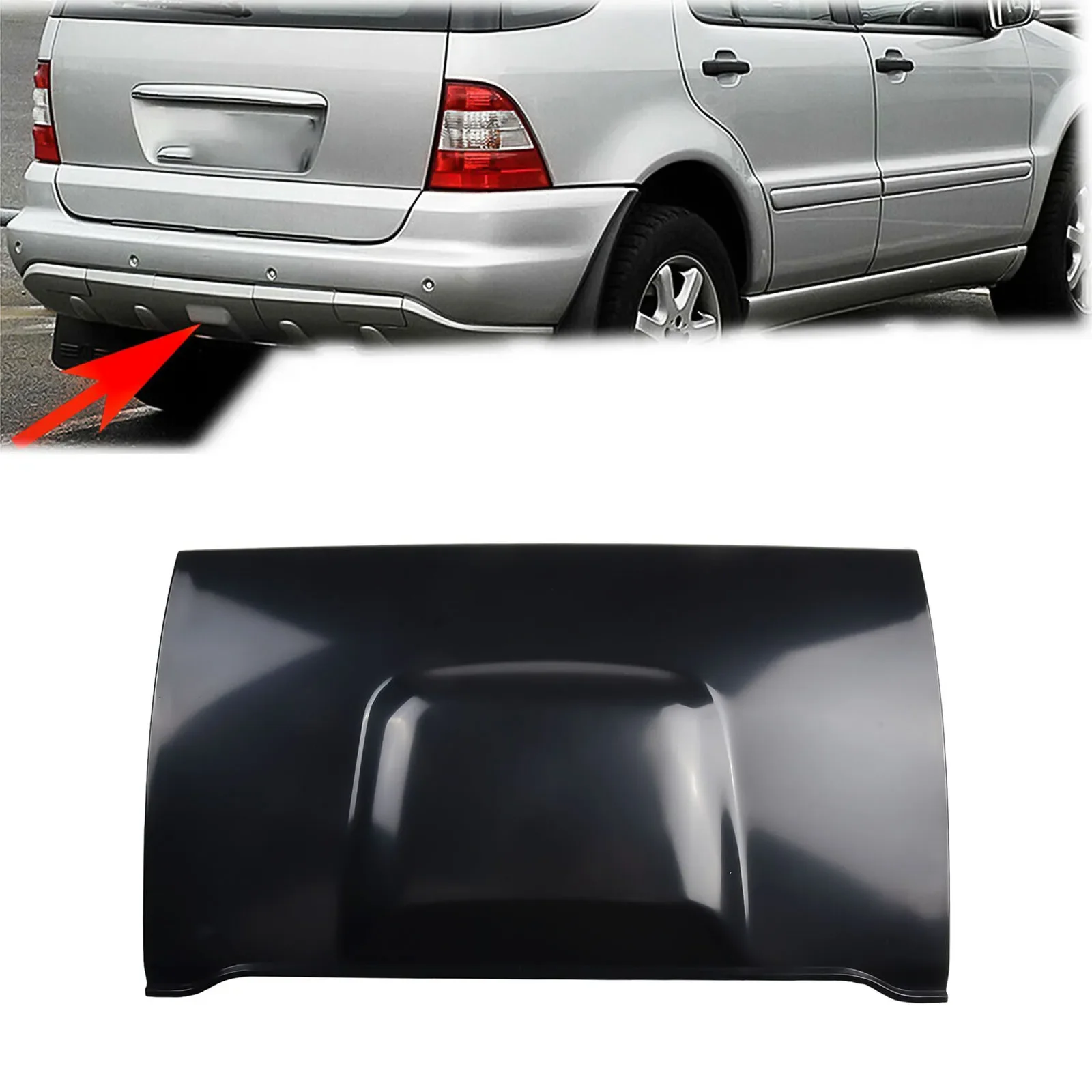 For BENZ W163 ML320 1998-05 For MERCEDES Aut Parts Tow Hook Cover Replacement Black Plastic Rear 1638801105 New