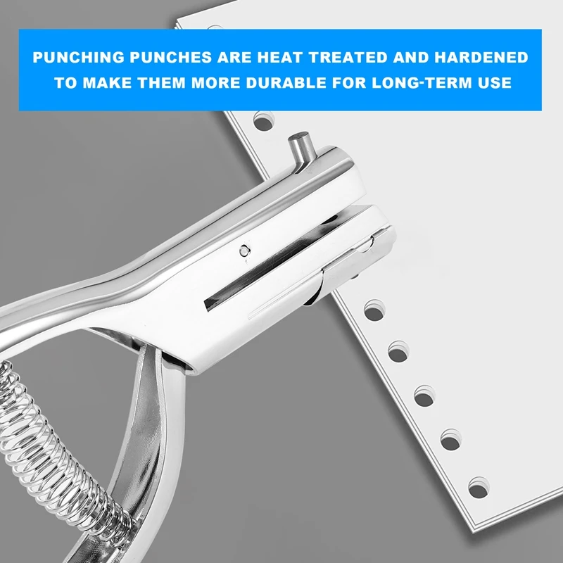 لكمة ثقب محمولة شديدة التحمل ، بطاقة ورقية ، محمولة باليد ، طويلة ، 2 بوصة ، تصل إلى العمق ، 1 ، 4 بوصة ، 6