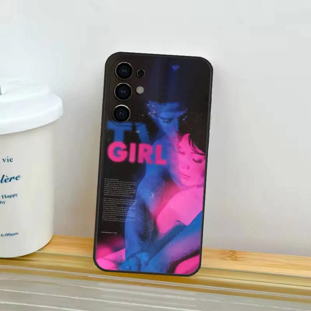 حافظة هاتف موسيقية من TV G-Girl لهاتف سامسونج S25، S24، S21، S22، S23، S30، Ultra، S20، Plus، Fe، Lite Black Shell