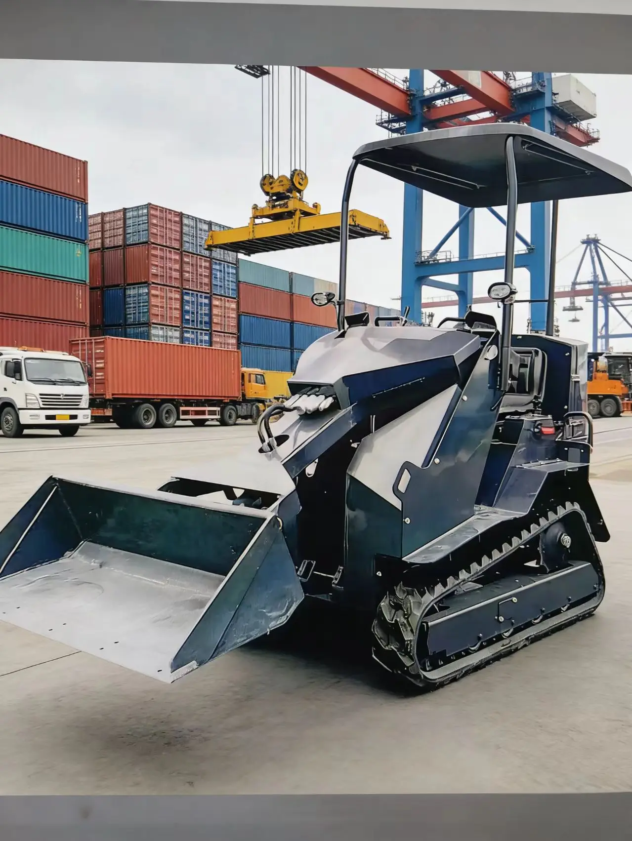 

Customized Skid Steer Loader For Port Warehouse Cargo Handling Pallet Transport Logistics Short Distance