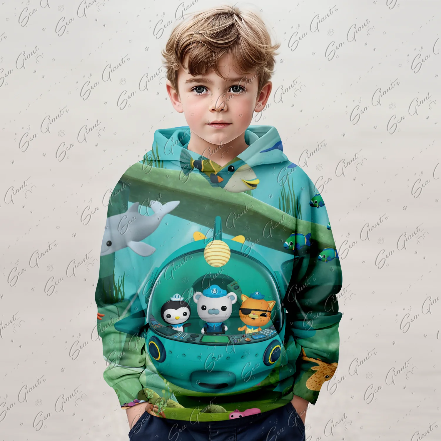 New The Octonauts Cartoon Print Children Clothes Girl Hoodies Kids Outdoor Boys Sweatshirt Tops Top Child Hoodie Children's