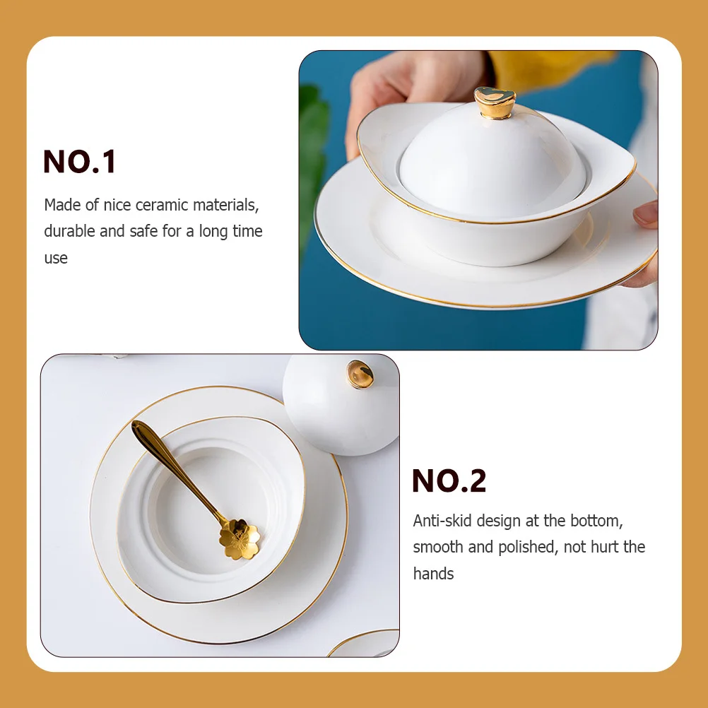 

Soup Serving Bowls and Platters Party Dessert Baking Tools Breakfast Ceramic Cups Steamed Egg