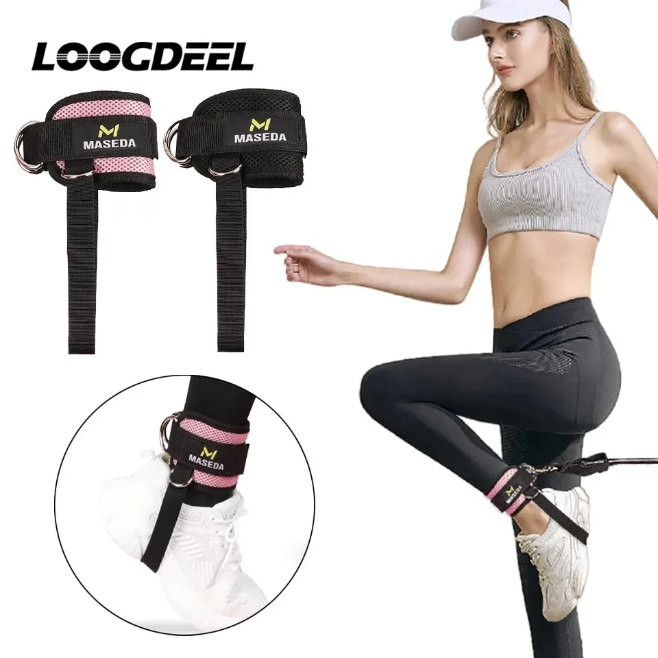 1Pcs Fitness Ankle Straps for Cable Machines Padded Ankle Cuffs for Leg Exercise WorkoutsFully Adjustable and Breathable Ankle