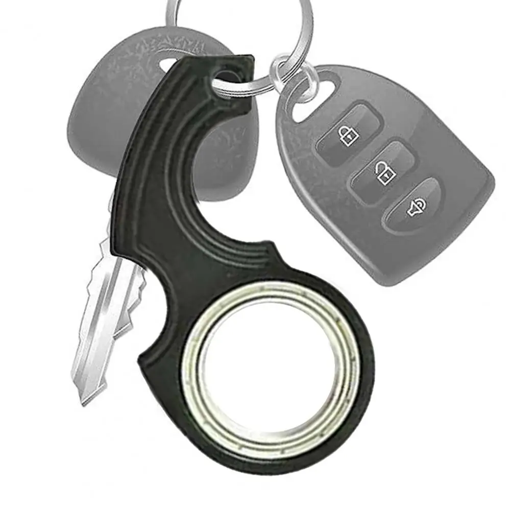Fingertip Rotating Keyring Mini Keychain Spinner Fidget Toy Stress Relief Keychain
