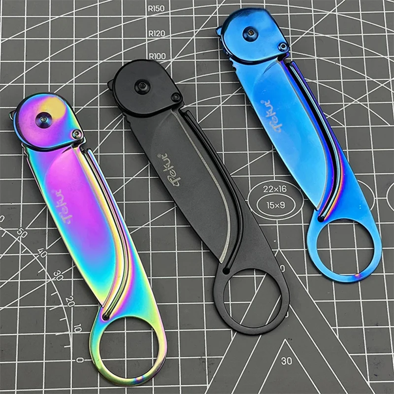 Tekut LK5260 Outdoor Folding Knife Lightweight Pocket Knife With Titanium Nitride EDC Knife