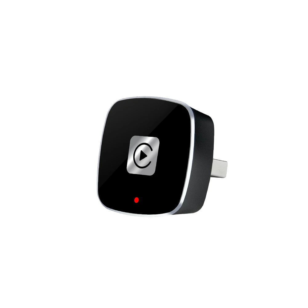 2 in1 Wired to Wireless CarPlay Adapter Plug & Plug Auto Connect Converts for Wired Cars Compatible for iPhone & Android Phone