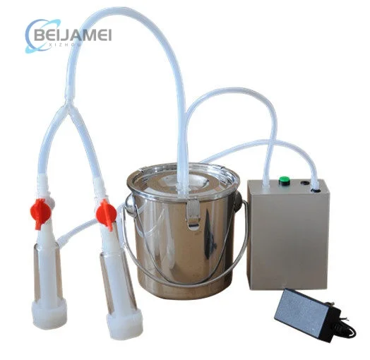 Portable Adjustable Speed Stainless Steel Pulse Milking Machine for Cows and Sheep Suitable for Household and Farm Use