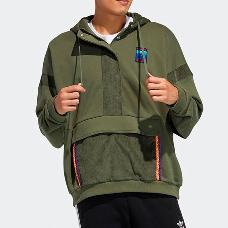 

Adidas Аутентичная новая мужская повседневная вельветовая толстовка с тремя полосками GV0930