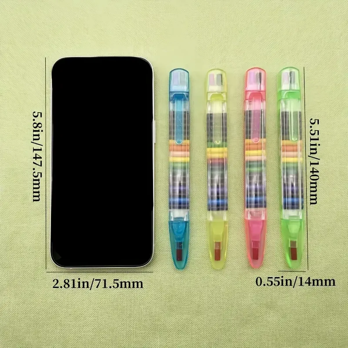 18 Colors Interchangeable Core Oil Painting Crayons Set Includes Washable Paintbrush Best Colored Crayons for Graffiti Painting
