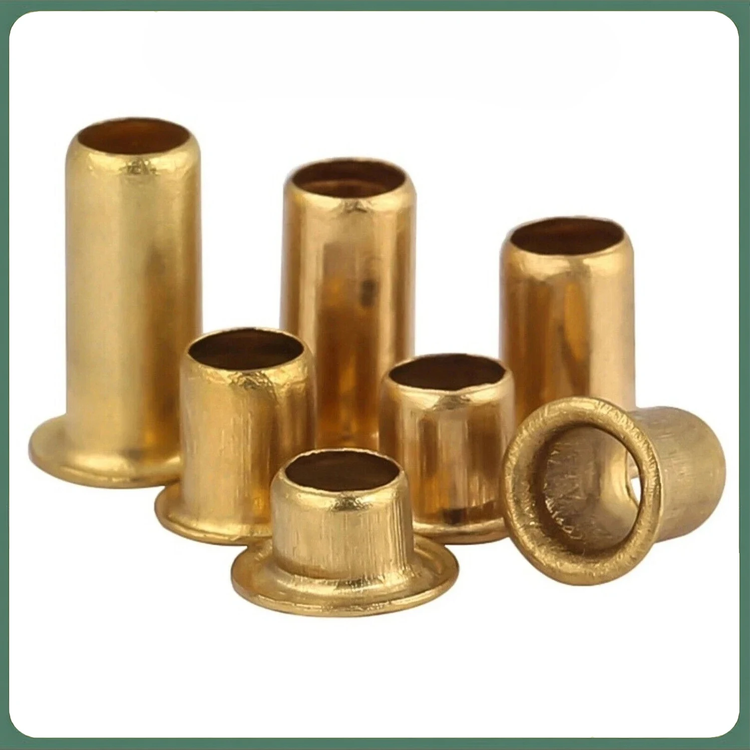 Brass M0.9- M6 Hollow Rivet Copper Chicken Eye Circuit Board PCB Nail Through-Hole Tubular Rivet Nut Through-Hole Rivet Washer