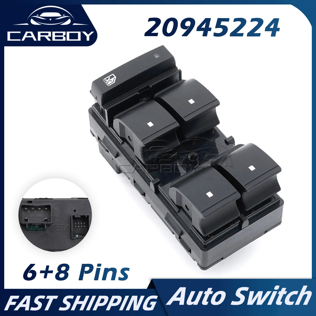 20945224 25789692 Power Window Switch Door Window Glass Lock Button For Chevrolet Traverse Silverado Buick Lucerne GMC Acadia