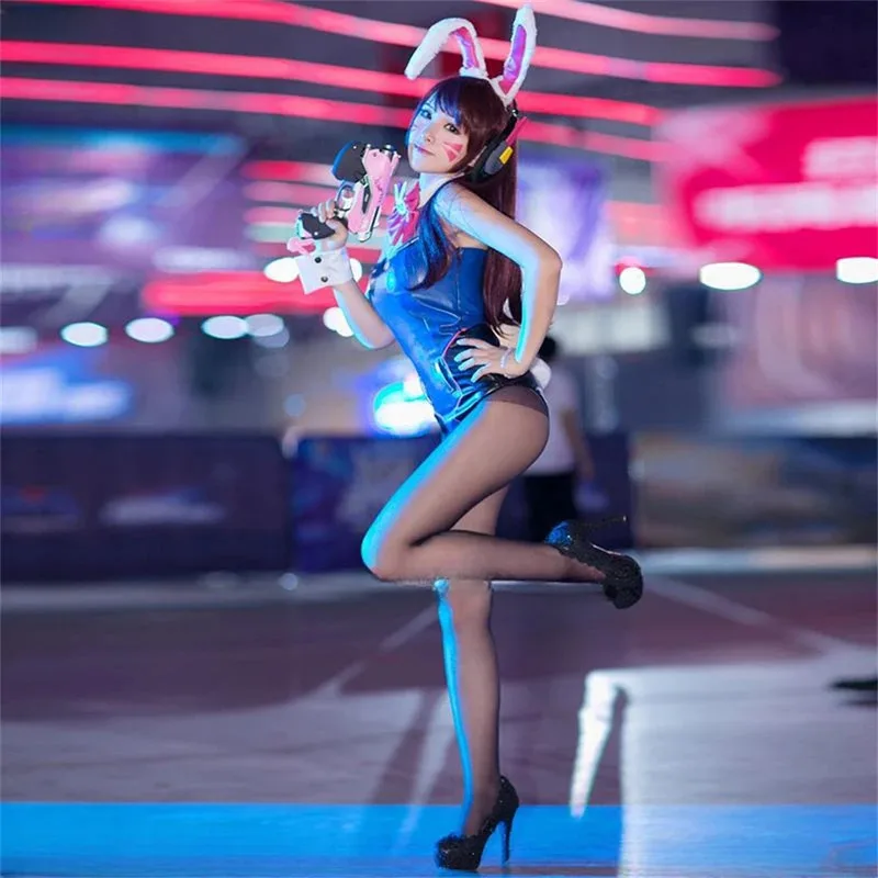

aaa12 3 по индивидуальному заказу D.VA костюм ангела кролика dva униформа горничной для девочек комбинезоны сексуальный косплей