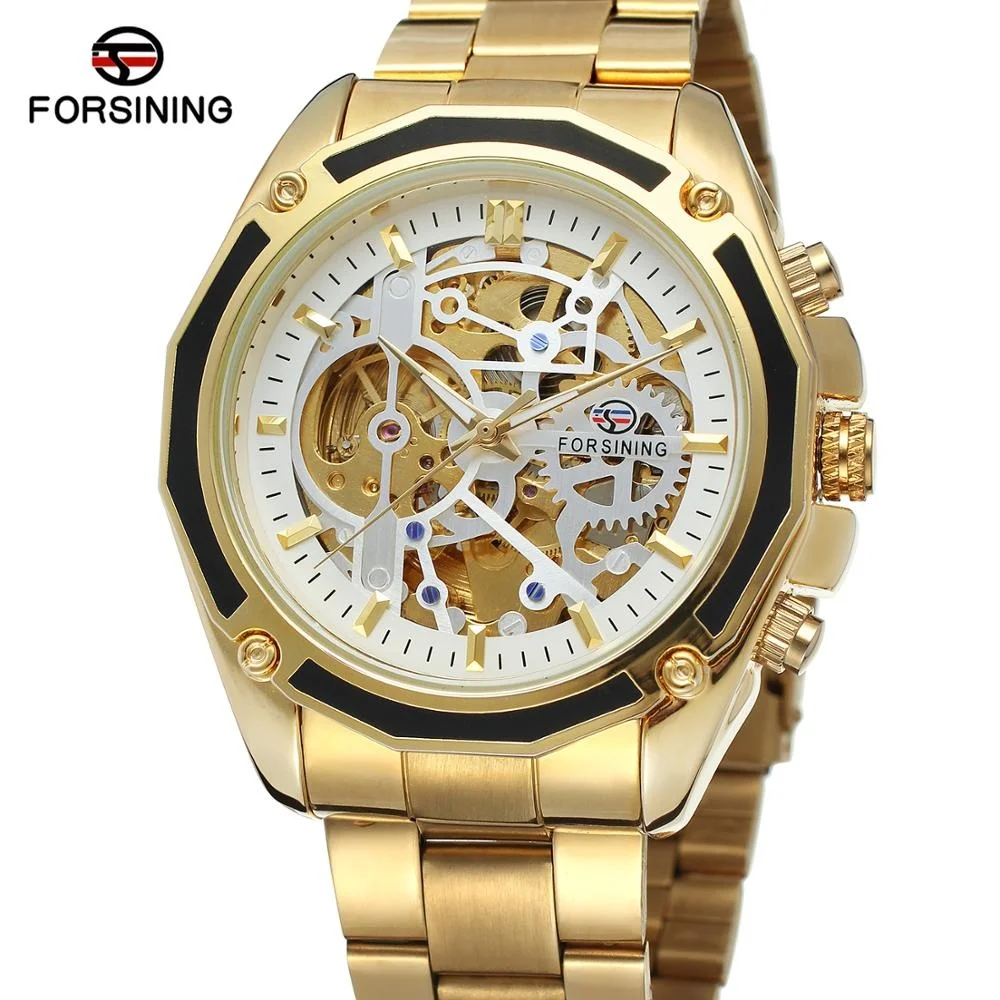 Forsining 1030G Skeleton Outdoor Automatic Watch For Men Wristwatches Montres De Luxe China Watches Manufacturer Sale Low Price