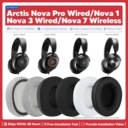 Replacement Ear Pads For SteelSeries Arctis Nova Pro Wired Nova 1 3 7 Wireless Headphone Accessories Ear Cushion Memory Foam