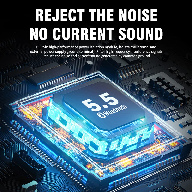 무선 블루투스 5.4 오디오 리시버 동글 USB - 3.5mm AUX 잭 차량용 오디오 핸즈프리 키트 (차량용 리시버 BT 송신, 마이크 포함) 썸네일 5
