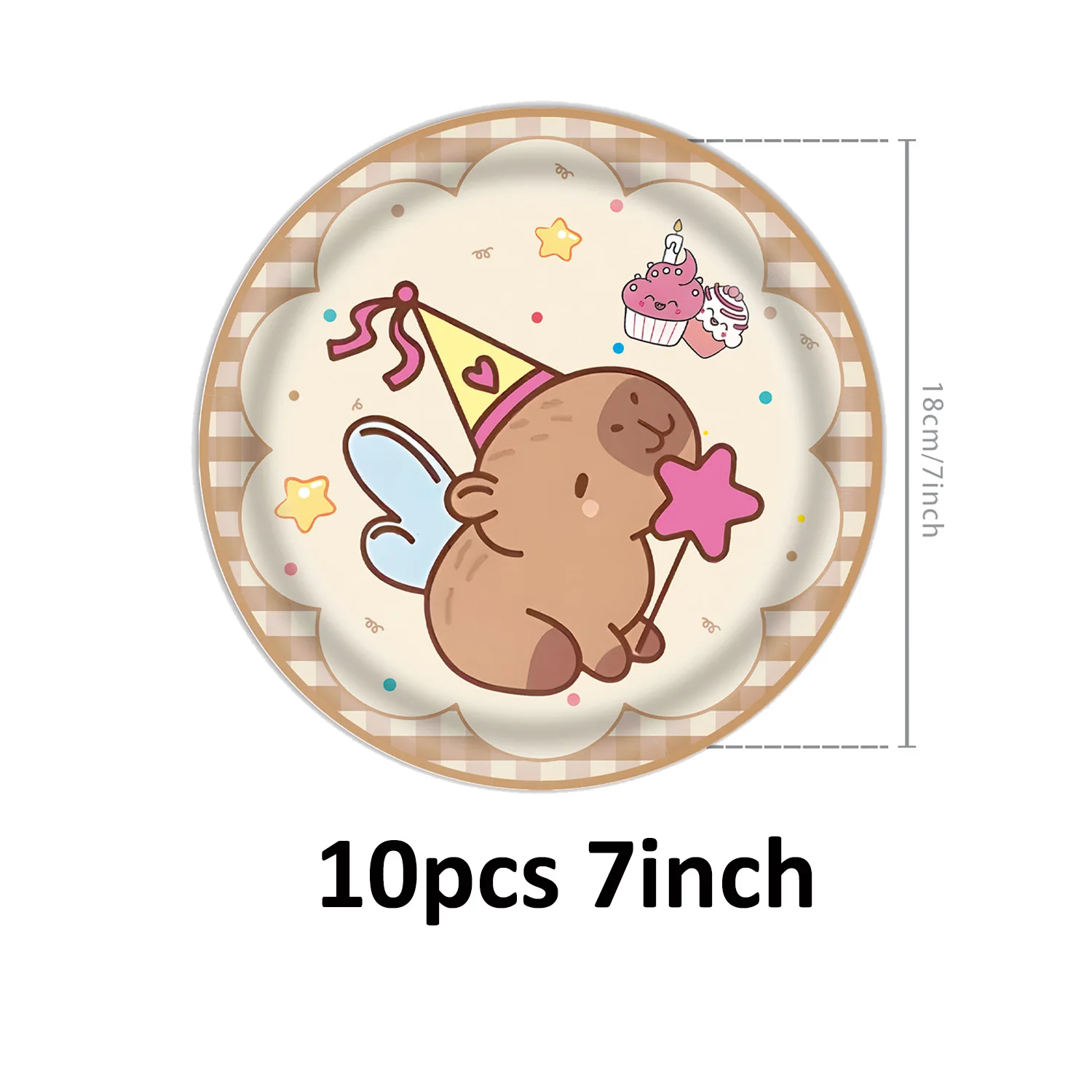 Capybara Geburtstagsdekoration Tischware Tischdecke Teller Servietten Einladungskarten Ballons Poster Baby-Shower Geburtstagsparty Zubehör – Detail 8