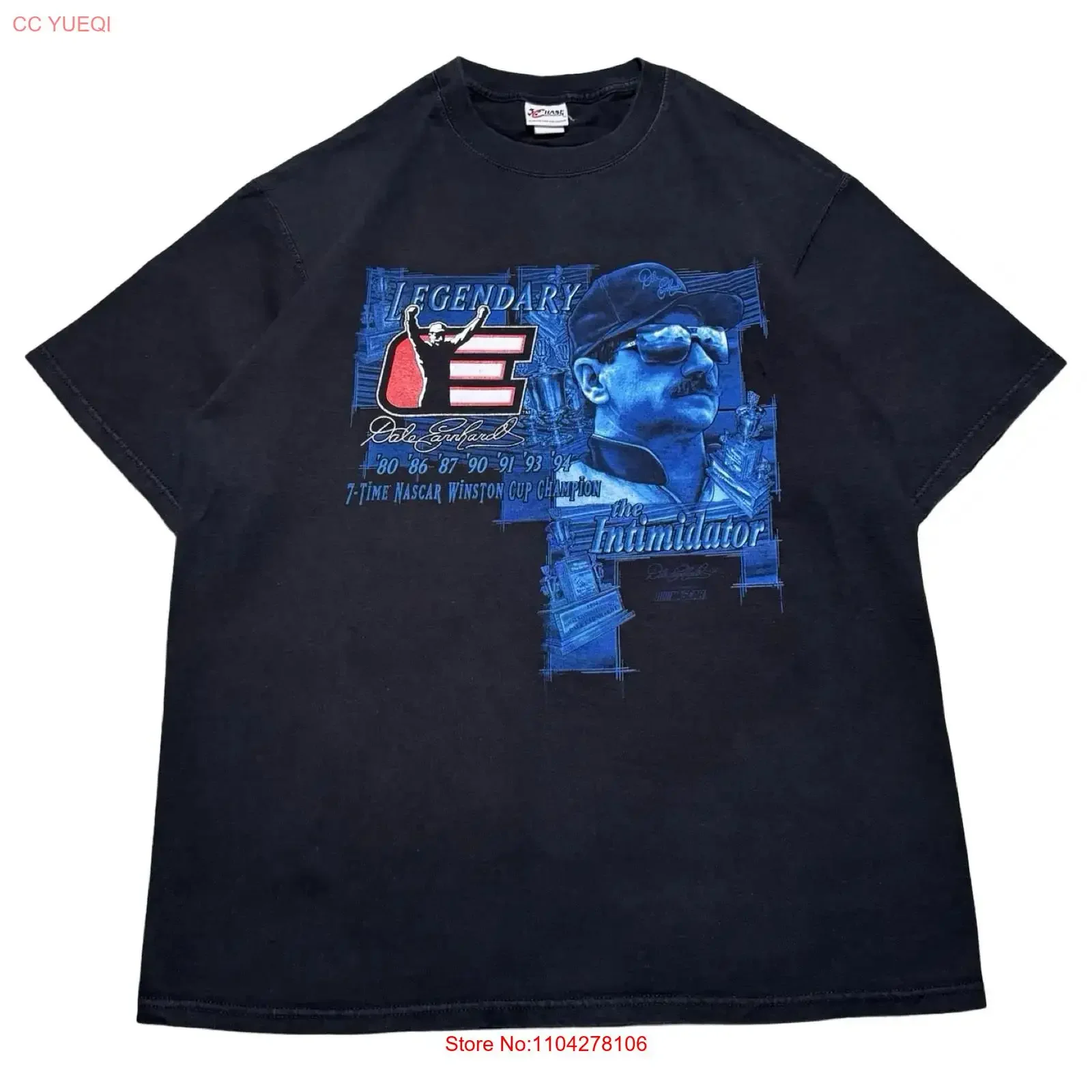 Vintage Chase Authentics Legendary Dale Earnhardt T Shirt Mens XL vintage Washed Unisex Versatile Top For Everyday Wear