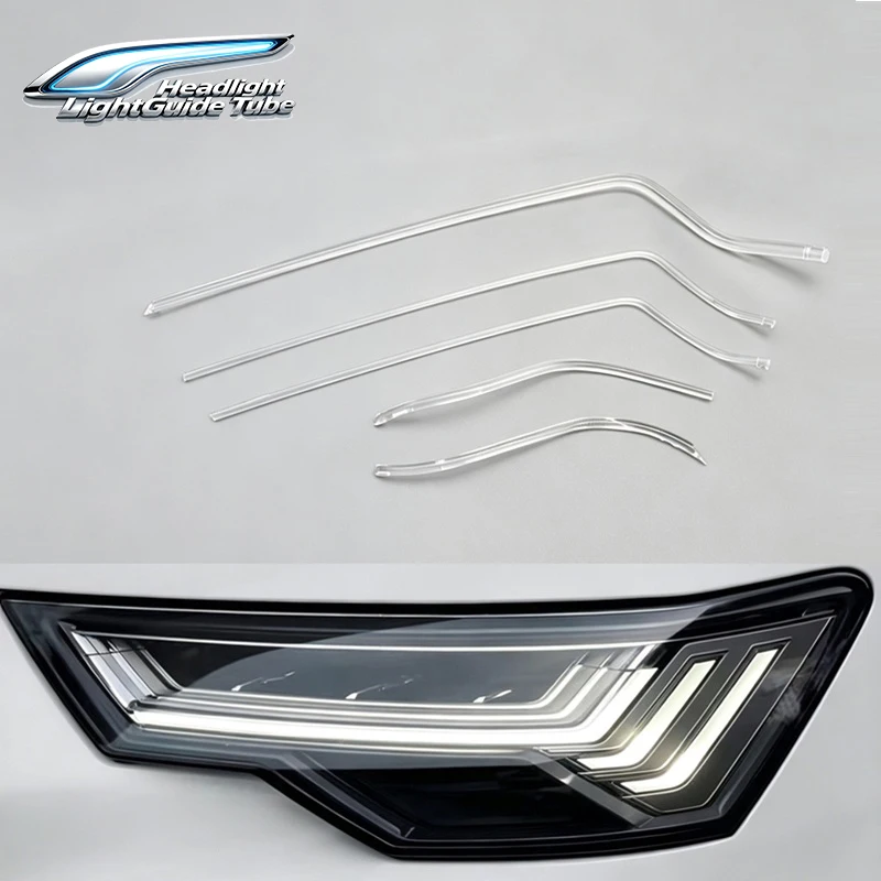 Headlight Daytime Running Light Strip DRL Tube Light Guide Tube Fit Audi A6C8 A6 C8 2020-2022 LED Matrix Headlight