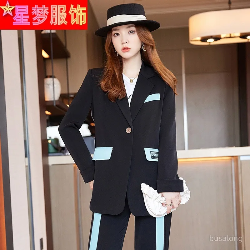 

Suit Women's 2022 Autumn New Casual Fashion Temperament Business Clothing Women's Western Style Two-Piece Suit
