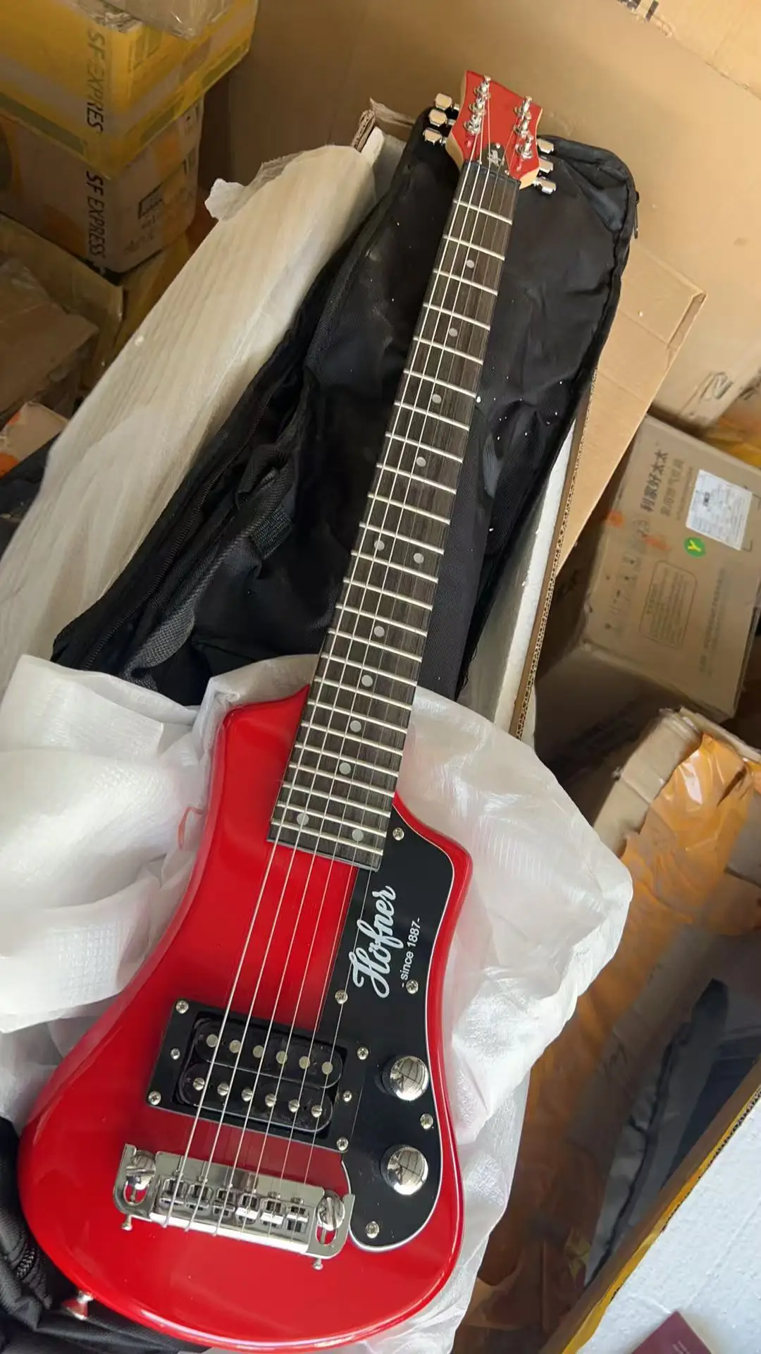 

Распродажа на складе, мини-электрогитара для путешествий, удобная гитара для переноски