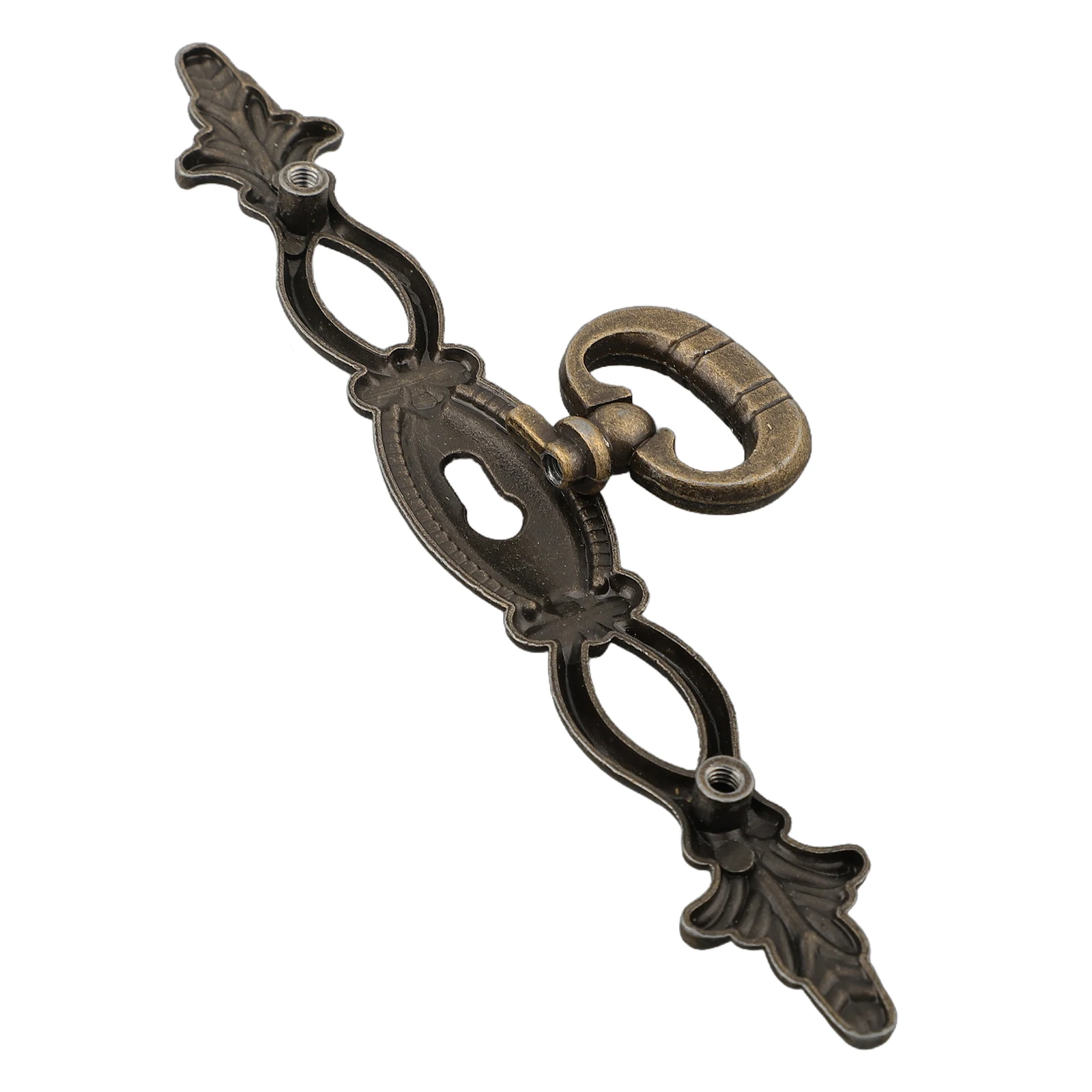 

Doorknob Door Handle Included Screws European Retro Long-lasting Retro Design Split Drawer Handle 2PCS Alloy Bronze New