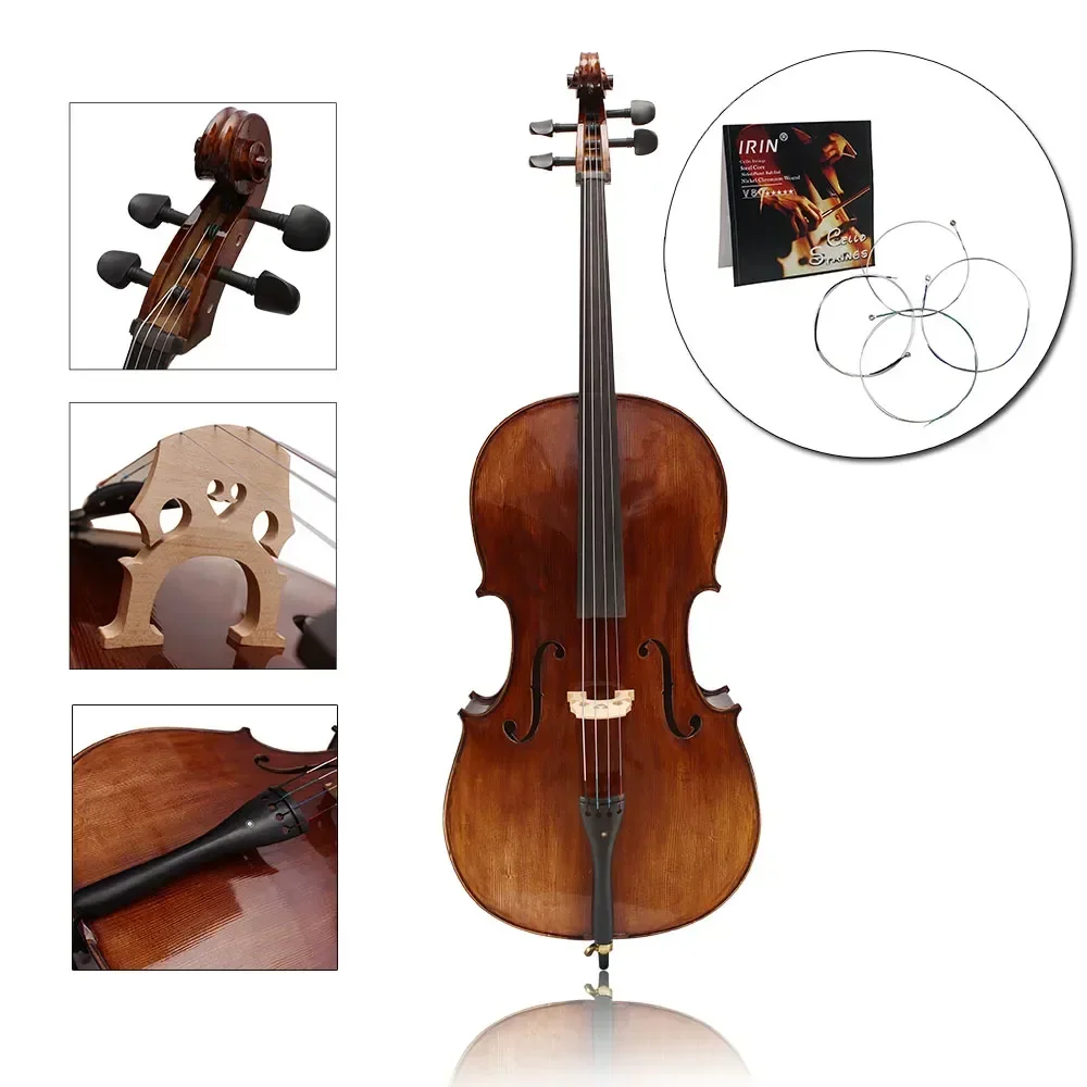 IRIN Violinsaiten, Viola-Cellosaiten (E-A-D-G), Neusilber, professionelle Anfänger zum Üben von Violinsaiten, Violinzubehör – Detail 34