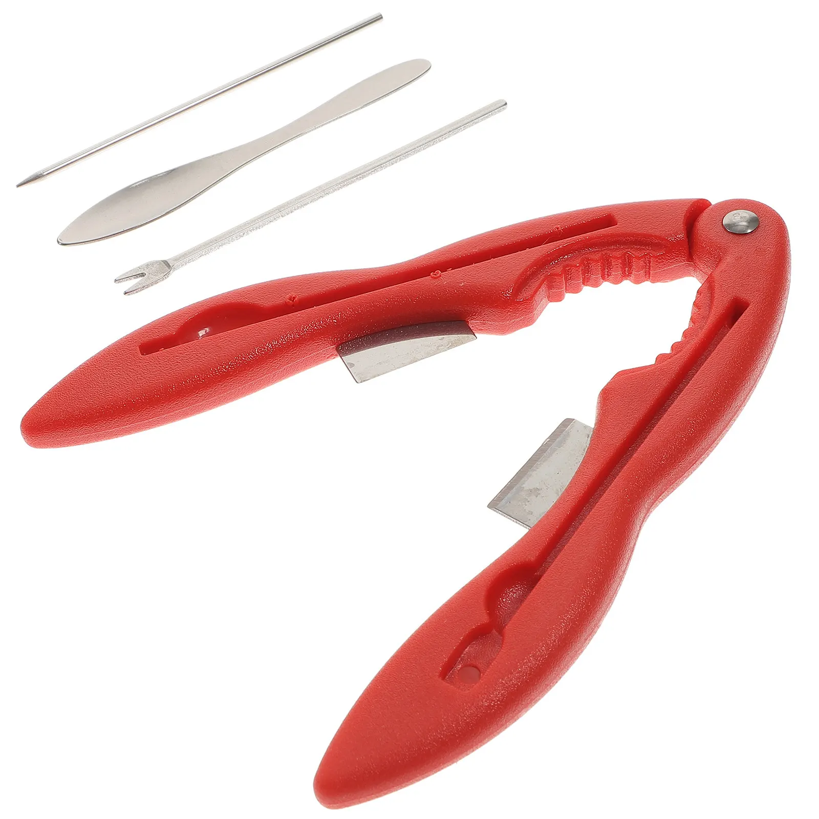 1Set Premium Stainless Steel Crab Tool Kit Crab Crackers Lobster Picks Seafood Forks Metal Kitchen Utensils Seafood Boil Party