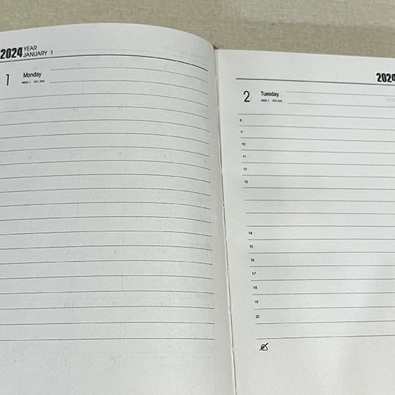 HOT-2024 Diary A5 Diary Week To View A5 Daily Planner Notebook For Office Christmas Gift Diary For 2024