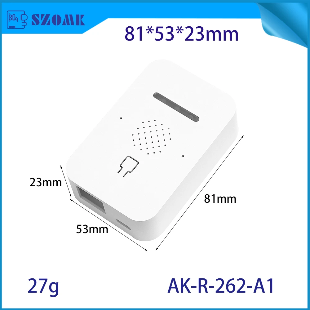 81x53x23mm Smart Remote Controller Shell PCB Plastic ABS Box for WiFi 433MHz Garage Door Automation