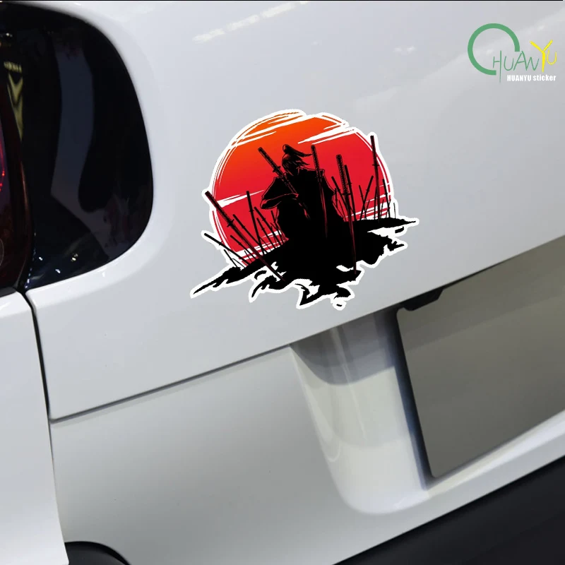 For Samurai Warrior Car Accessories Sticker Scratch-Proof Sunscreen Decor Camper Windows Graffiti Decal