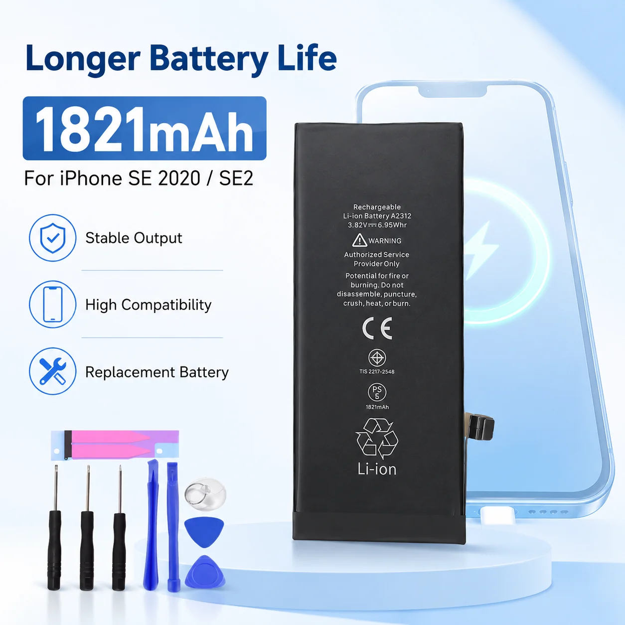 Replacement Battery For iPhone SE 2016 2020 2022 1st 2nd 3rd Gen