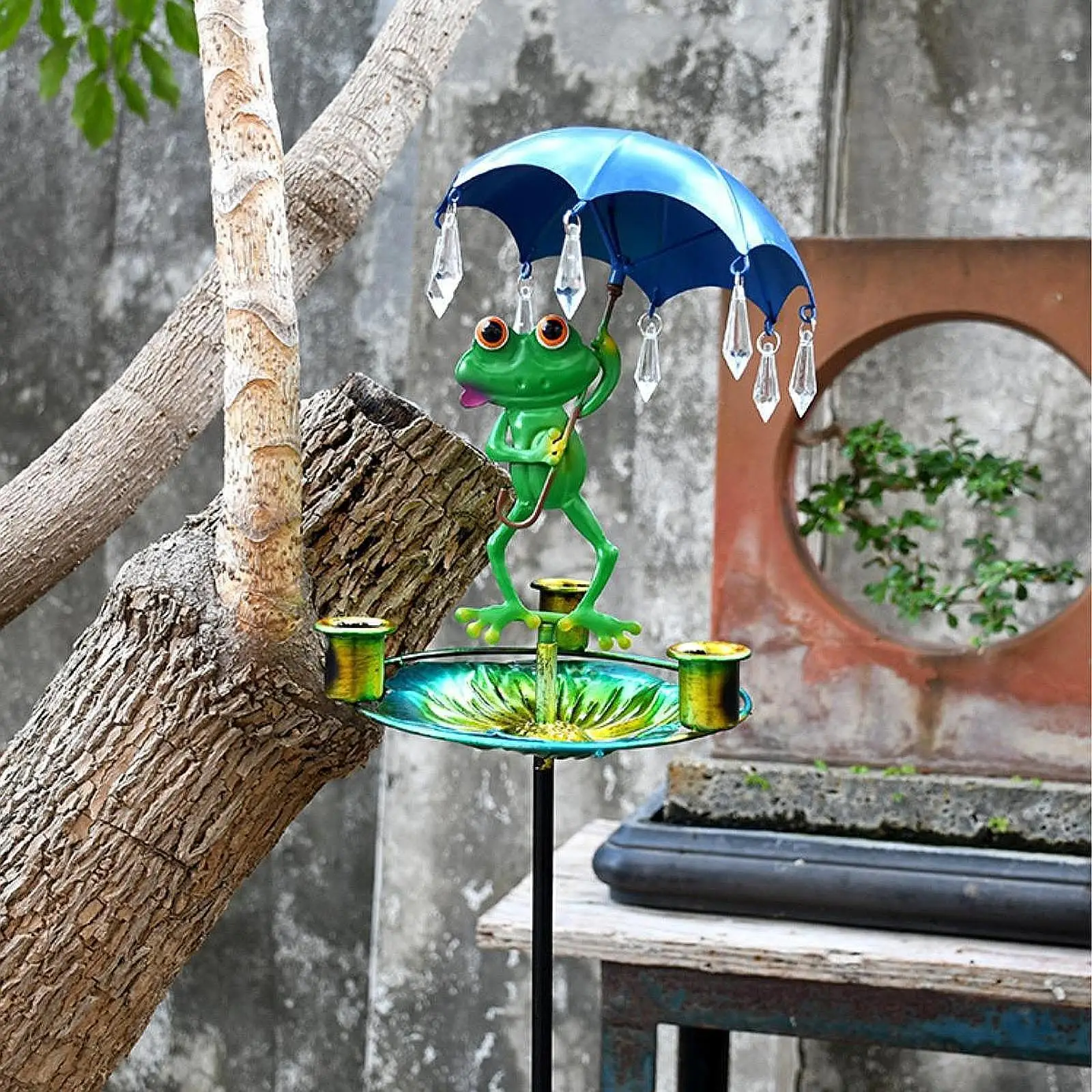 

Кормушка для птиц для любителей птиц, сверхмощная стабильная кормушка для птиц, чаша для кормления птиц с кольцом для сада, двора, лужайки на улице