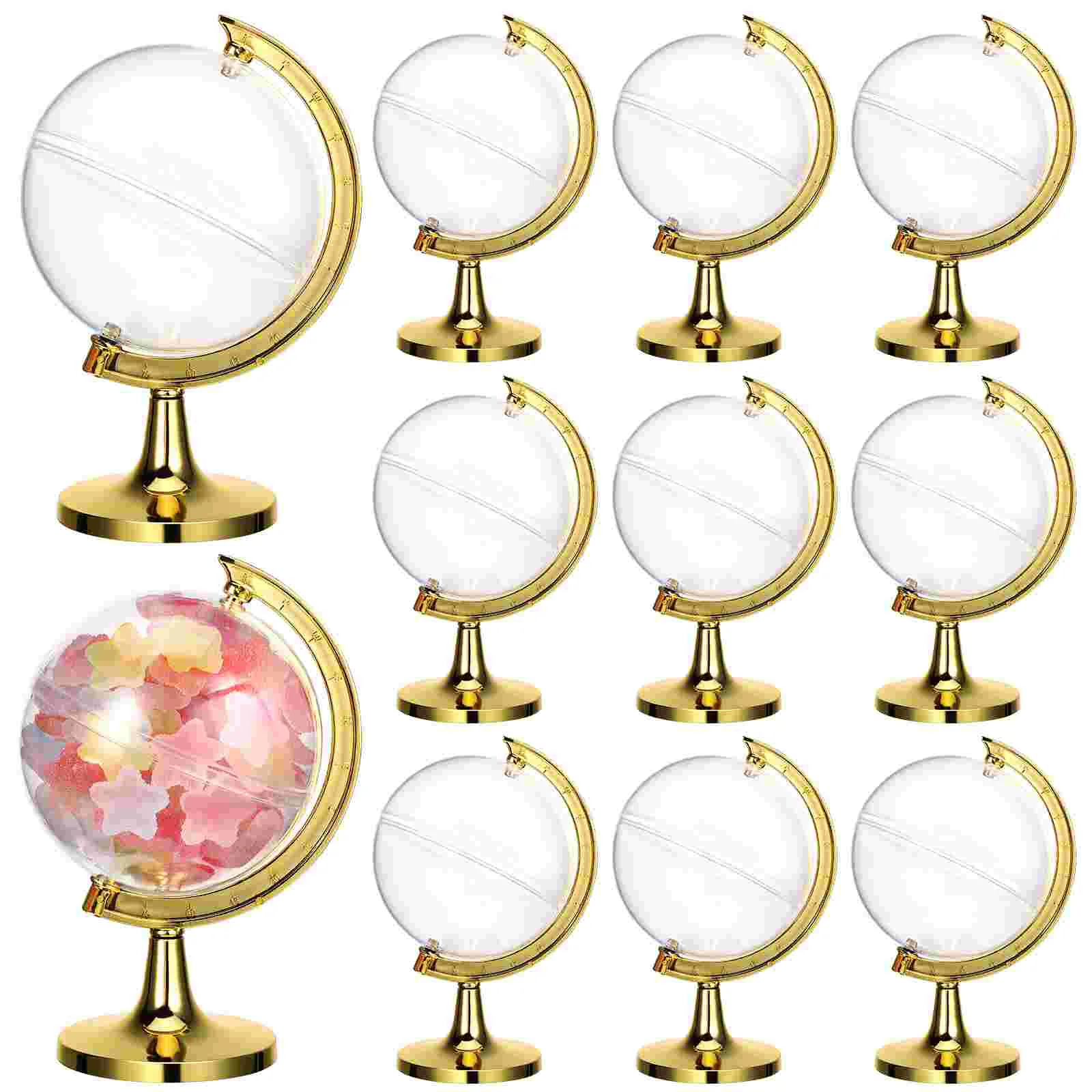 

Earth Shaped Party Favor Containers Christmas Decoration Candy Globe Filler Case White Gift Boxes