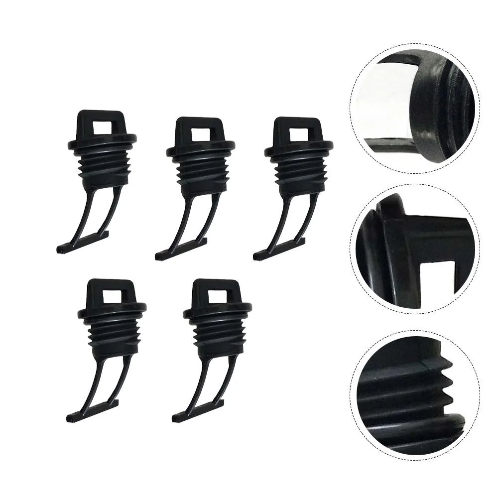 

5 Pcs Kayak Water Hole Plug Thread Bung Scupper Canoe Drain Holes Stopper Boat Plugs Nylon Hull Kayaks