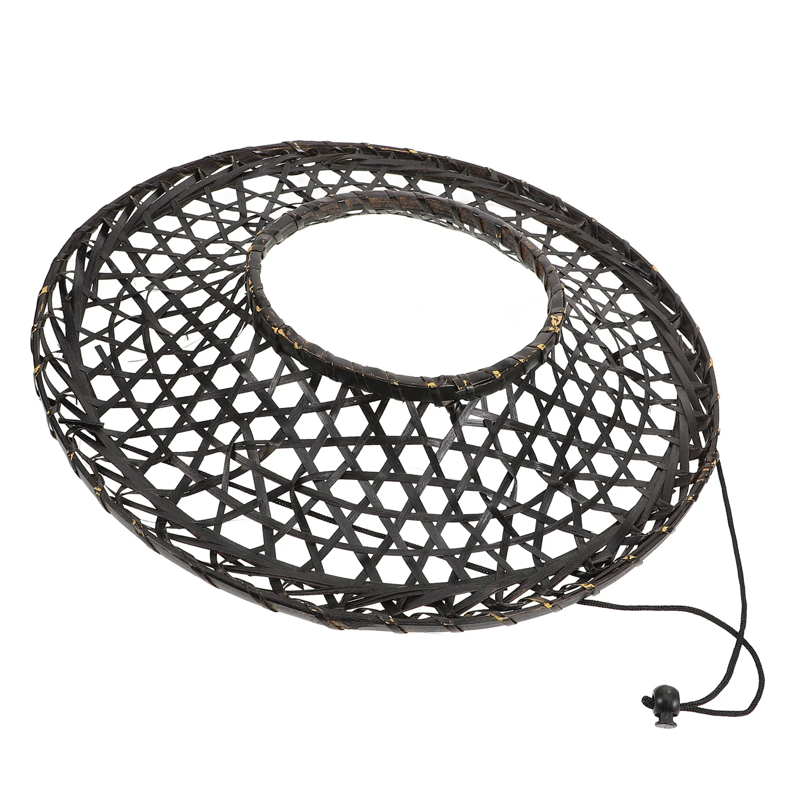 

Bamboo Woven Hollow Adult Oriental Style Cosplay Party Prop Stage Performance Lightweight Decorative Cone Hat Fishing Rain