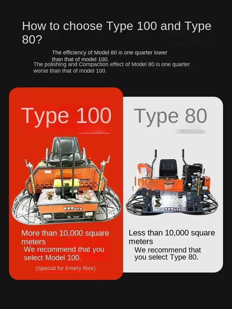 Ride-on trowel concrete pavement retracts double disc trowel