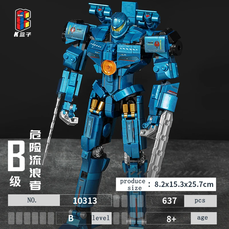 KBOX Pacific Rim Hunter Robot building blocks Mecha Warrior Assembling toys Film genuine authorization ABS plastic child gift