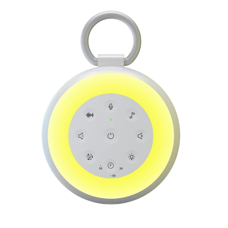 

Portable Infant Sleep Aid Device with 24 Lullaby Sounds & Timers Function Infant White Noise Generate Simple Operate