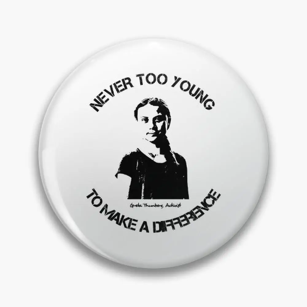 My Favorite People Greta Thunberg Gifts For Birthday Pin Buttons Brooches  Jewelry Accessory Customize Brooch Fashion Lapel B